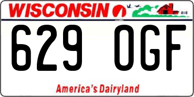 WI license plate 629OGF