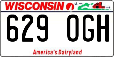 WI license plate 629OGH
