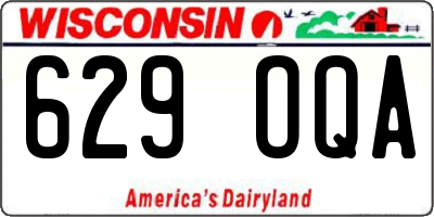 WI license plate 629OQA
