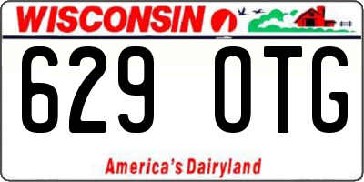WI license plate 629OTG