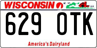 WI license plate 629OTK