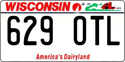 WI license plate 629OTL