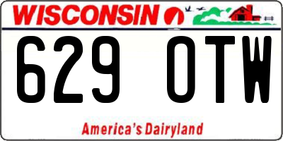 WI license plate 629OTW