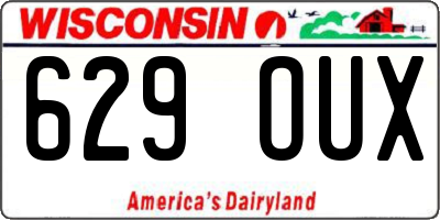 WI license plate 629OUX