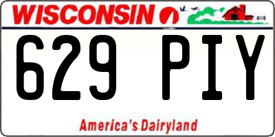 WI license plate 629PIY