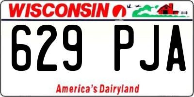 WI license plate 629PJA