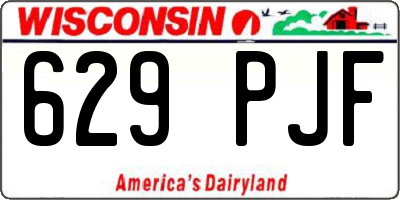 WI license plate 629PJF