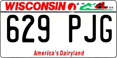 WI license plate 629PJG