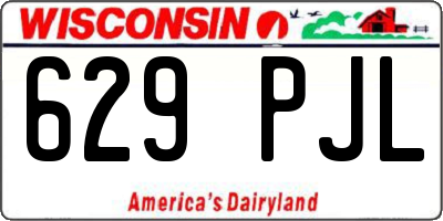 WI license plate 629PJL