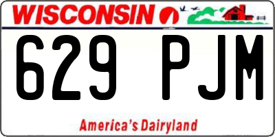 WI license plate 629PJM