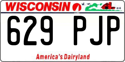 WI license plate 629PJP