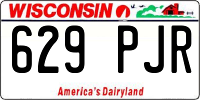 WI license plate 629PJR
