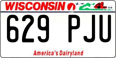 WI license plate 629PJU