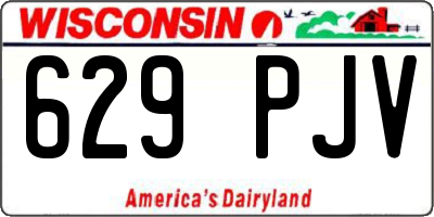 WI license plate 629PJV