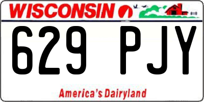 WI license plate 629PJY