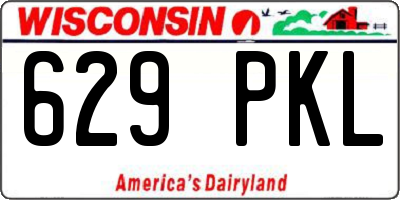 WI license plate 629PKL