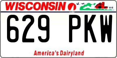 WI license plate 629PKW