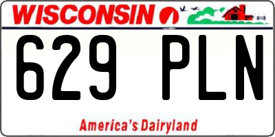 WI license plate 629PLN