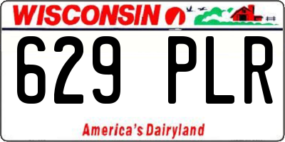 WI license plate 629PLR