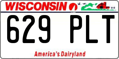WI license plate 629PLT