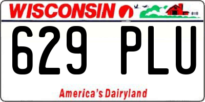 WI license plate 629PLU