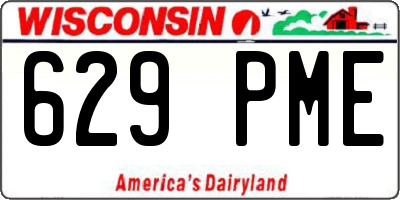 WI license plate 629PME
