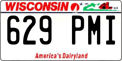 WI license plate 629PMI