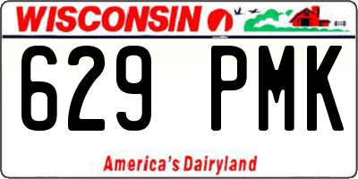 WI license plate 629PMK