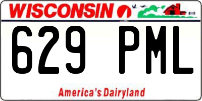 WI license plate 629PML
