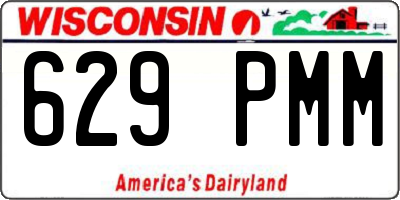 WI license plate 629PMM