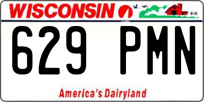 WI license plate 629PMN