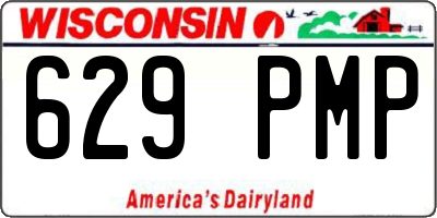 WI license plate 629PMP