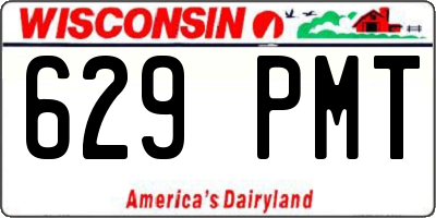 WI license plate 629PMT