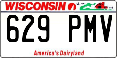 WI license plate 629PMV