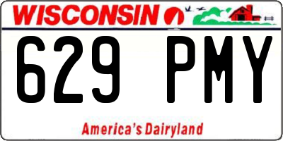 WI license plate 629PMY