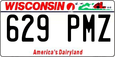 WI license plate 629PMZ