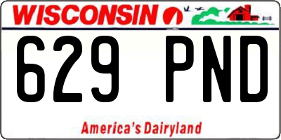 WI license plate 629PND