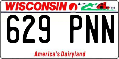 WI license plate 629PNN