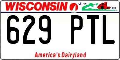 WI license plate 629PTL