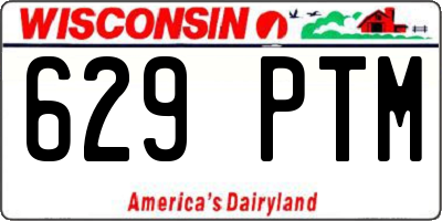 WI license plate 629PTM