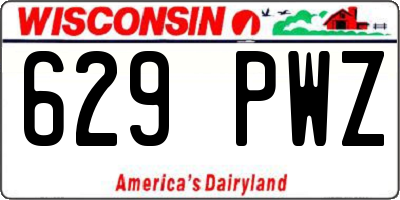 WI license plate 629PWZ
