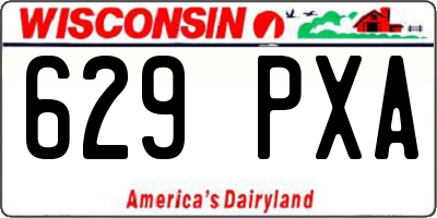 WI license plate 629PXA