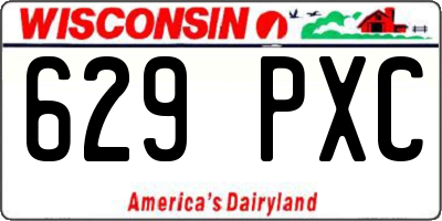 WI license plate 629PXC