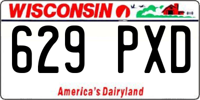 WI license plate 629PXD