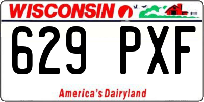 WI license plate 629PXF