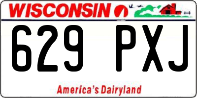WI license plate 629PXJ