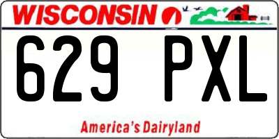 WI license plate 629PXL