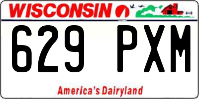 WI license plate 629PXM