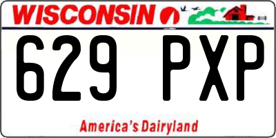 WI license plate 629PXP