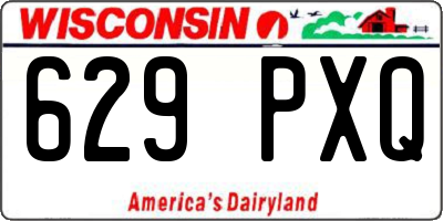 WI license plate 629PXQ